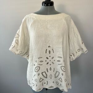 Lafayette 148 New York Linen Designer Women's Top